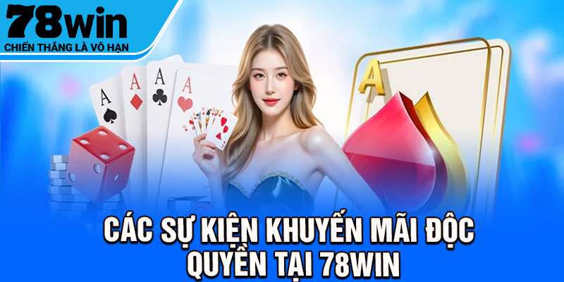 Các sự kiện khuyến mãi độc quyền tại 78Win